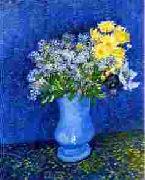 Vincent Van Gogh Vase with Lilacs, Daisies Anemones oil painting artist